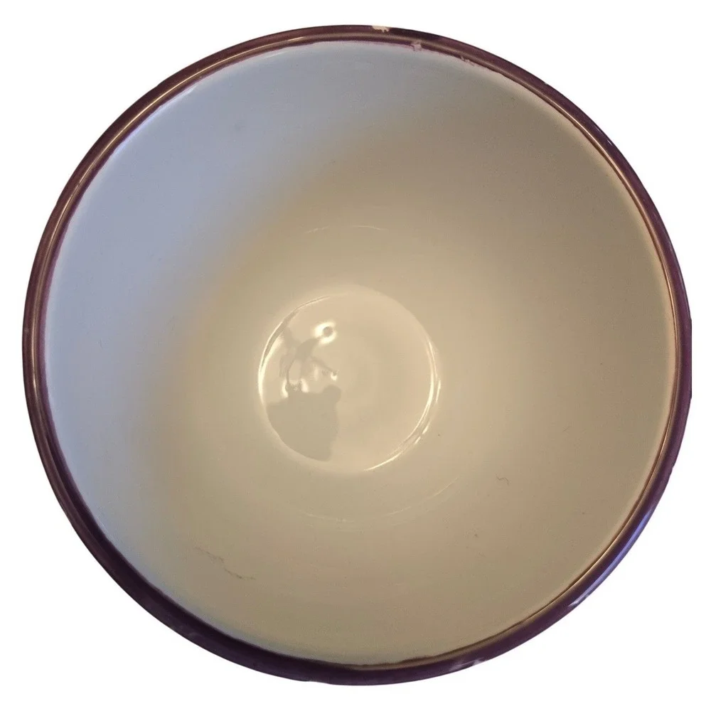 Crate‎ & Barrel Floral Soup Bowls Set 4 Green Cottagecore Stoneware